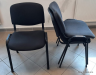 Židle stohovatelná černá (Stackable black chair) 